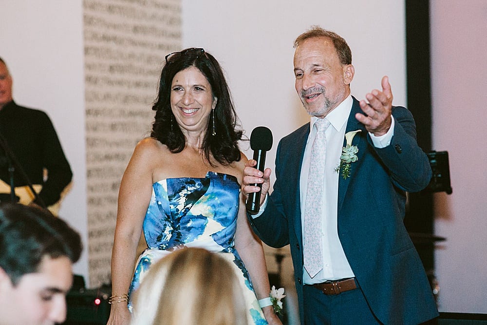 parents of the groom toast